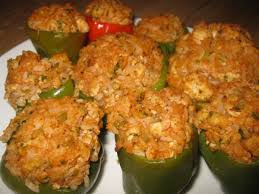 New Orleans Style Stuffed Bell Peppers Recipe Stuffed Peppers Peppers Recipes Louisiana Recipes