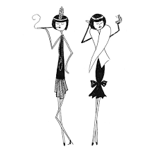 And always remember, my friends, that this is the jazz age, and. 1920s Flapper 8x10 Art Print Eloise And By Flapperdoodle 15 00 Usd Via Etsy Black And White Drawing 8x10 Art Prints Black And White Illustration