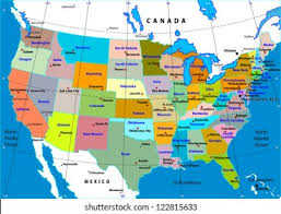 It is provided by the university of alabama geography department. Colorful Usa Map States Capital Cities Stock Vector Royalty Free 122815633