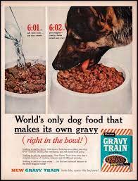 1960 Vintage Ad Gravy Train Dog Food German By Doublelmomephemera 10 28 16 Dog Food Recipes Food Ads Food Animals