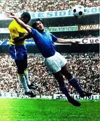 Pele's powerful headed goal in 1970 World Cup final