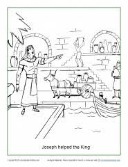 Joseph reveals himself to his brothers. Joseph Helped The King Coloring Page