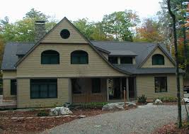 The post and beam construction style can be created by using square timber framing or round logs. Rockport Post Beam