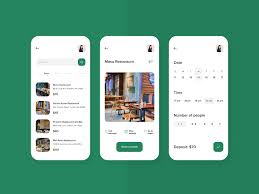 Book A Table Reservation App Concept Restaurant App App App Design