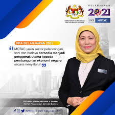 Umum tahu bahawa malaysia terkenal dengan khazanah seni, budaya dan warisan. Menteri Pelancongan Seni Dan Budaya