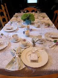 View in gallery a tiered stand displaying refreshments like cakes and cookies (or biscuits, as i think they're called in england) aside a china tea set may be all you need for this refined party setting. Bridal Tea Table Setting Between Naps On The Porch