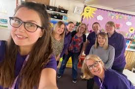 St Andrew's Radcliffe pre school nursery says goodbye to 'auntie'