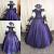 Plus Size Black And Purple Wedding Dresses