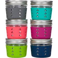 How to convert ounces to kilograms. Silicone Mason Jar Sleeves 4oz Jelly Jars 6 Pack Multi Color Jarjackets