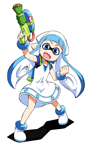 fresh art from masahiro anbe splatoon splatoon squid girl chibi characters
