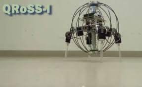 QRoSS Round Robot Rolls Along, Then Sprouts Legs to Walk