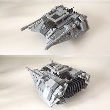 Snowspeeder In Minifigure Scale Also In Scale With The Atat Which You Can See In My Profile Based On Larry Lars Ex Lego Star Wars Lego Star Lego Military