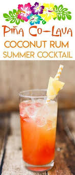 Coconut Malibu Rum Pineapple Juice Ginger Ale And Grenadine Syrup Will Make You Think You Re On A Summer Rum Cocktails Rum Drinks Recipes Coconut Rum Drinks
