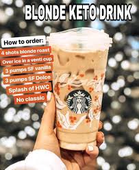 Blonde Keto Starbucks Drink Ketostarbucksdrinks Blonde Keto Starbucks Drink In 2020 Starbucks Recepten Eten En Drinken Lekker Eten