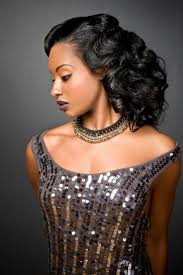Black Girl Beauty In Gatsby Glamour Roaring 20s Hairstyles Vintage Hairstyles African Hairstyles