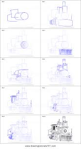 Learn how to draw a train for kids easy and step by step. How To Draw Steam Locomotive Printable Step By Step Drawing Sheet Drawingtutorials101 Com