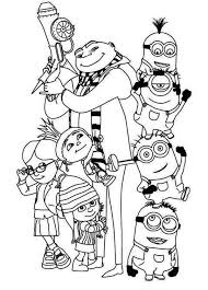 Despicable Me Minion Coloring Pages Family Coloring Pages Minions Coloring Pages