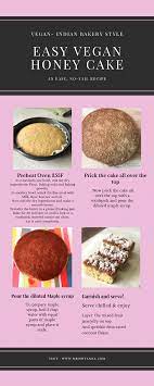 Easy Vegan Honey Cake Bakery Style Honey Cake Explained In Step By Step Directions Veganrecipes Baking Honey Cake Easy Vegan Honey Cake Recipe