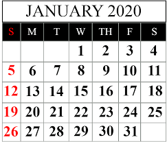 Pin On 2020 Monthly Calendar
