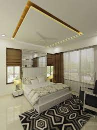It's also a great place to include molding or other details on the ceiling. By A Design Studio Homify Bedroom False Ceiling Design House Ceiling Design Ceiling Design Living Room