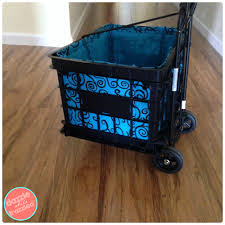 Don't you just love using the old vintage pieces with a dynamite fabric for your decor? How To Make Easy Felt Liner For A Plastic Milk Crate Dazzle While Frazzled