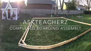 First, wait until the weather has been below freezing for several days. Diy Outdoor Ice Rink Assembly Youtube