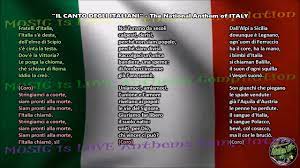 Il canto degli italiani (the song of the italians) is the national anthem of italy. Italy National Anthem With Music Vocal And Lyrics Italian W English Translation Youtube