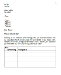 Sample return to work letter from employer to employee. Free 21 Work Letter Samples In Pdf Ms Word