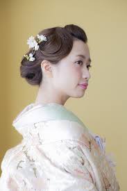 春を告げる和装ヘア ウェディング ドレス ヘアスタイル 花嫁 色打掛 ヘア