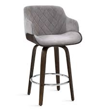 Also remember to find out whether you need counter height stools or taller bar height chairs. Artiss 1x Kitchen Bar Stools Wooden Bar Stool Chairs Swivel Velvet Fabric Grey
