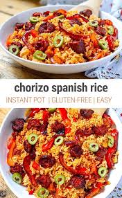 Instant Pot Spanish Rice With Chorizo Recipe Spanish Rice Chorizo Rice Recipes For Dinner