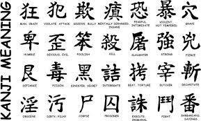 Namun tidak semua tato berbahasa asing akan terlihat keren. Belajar Bahasa Jepang Kanji Lengkap Dengan Gambarnya Huruf Bahasa Jepang Huruf Kristik