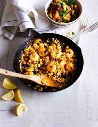 10 Minute Moroccan Prawn Rice Bowl Recipe Prawn Recipes Recipes Olive Recipes