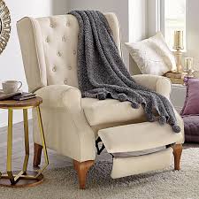Our Beautifully Crafted Queen Anne Style Tufted Wingback Recliner Is The Centerpiece Of A Modern Recliner Chairs Living Room Recliner Victorian Recliner Chairs