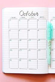 Monthly Overview Calendar Stencil For Bullet Journal And Etsy Bullet Journal Stencils Planner Bullet Journal Bullet Journal Notebook