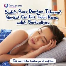 HAI SAHABAT KASIH 🤗 Ada tiga poin penting untuk menilai kualitas tidur  kita, konsultan kesehatan AMLIFE Edward Yong punya jawabannya. Menurut  Edward, kualitas tidur dapat dilihat dari tiga poin penting, yaitu durasi,