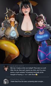 overwatch, overwatch 2, d.va, mavis dracula, tracer - R34 Vault