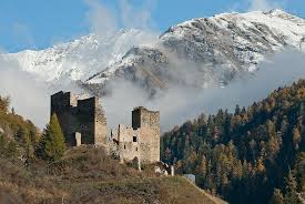 From dukes and duchesses to. Tschanuff Castle Switzerland Ruins Ramosch Graubunden Canton Heritage Site National Significance Silvretta Alps Mountain Fortress Weathered Stones Pikist