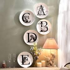 The Alphabet 5 Plate Wall Collage Plates On Wall Home Decor Items Online Home Decor Online