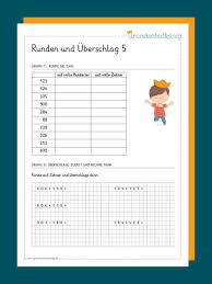 Runden Und Uberschlag In 2020 3 Klasse Mathe Grundschule Grundschulkonig