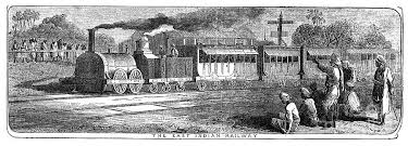 The First Passenger Railway Train in ...