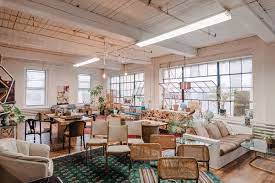 I love the idea of using a large tufted ottoman as a coffee table. Baltimore S Best Furniture Stores