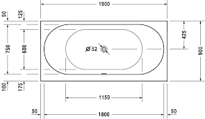 Vaso, bidet, vasca da bagno o doccia, lavabo. Darling New Badewanne 700245 Duravit