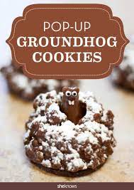 Celebrate Groundhog Day With These Adorable Pop Up Groundhog Cookies Cookie Recipes Desserts Groundhog