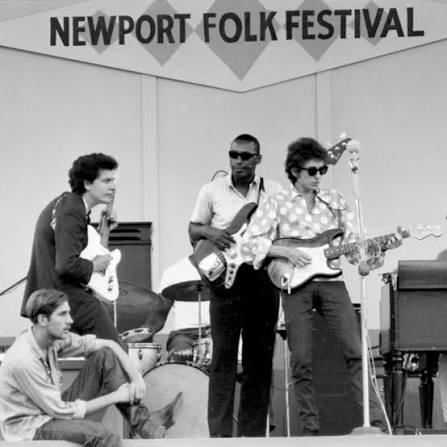 Sixty years ago at the 1965 Newport Folk Festival, Bob Dylan shocked  audiences by performing an electric set rather than his traditional  acoustic folk hits. This bold move marked a pivotal moment