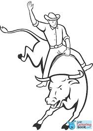 Rodeo Bull Riding Coloring Page Free Printable Coloring Pages Within Best Printable Rodeo Bull Coloring Bear Coloring Pages Coloring Pages Cars Coloring Pages