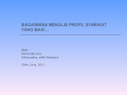Maimanah enterprise adalah sebuah syarikat bumiputra yang menjalankan perusahaan penyediaan dan sajian makanan ( katering ). Ppt Bagaimana Menulis Profil Syarikat Idora Jasni Academia Edu