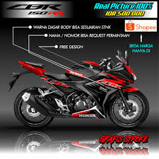Cbr.com is all you need! Cbr 150 Facelift Custom Design Latest Decal 2020 Real Picture Shopee Philippines