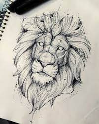 First time i try to drawing a lion. Pin By Juan Paniagua On Desenhos Lion Sketch Lion Tattoo Design Animal Drawings