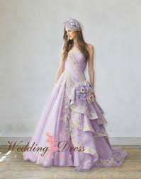 These come in identical sets or in matching ones which have variations to make each. Purple Wedding Dresses